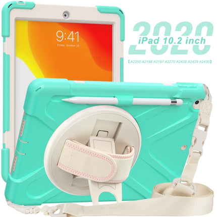 Schutzhülle aus reinem Silikon und PC mit Halter und Schultergurt, für iPad 10.2 2021/2020/2019, für Samsung Galaxy Tab A7 (2020) T500