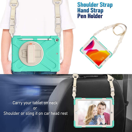 Schutzhülle aus reinem Silikon und PC mit Halter und Schultergurt, für iPad 10.2 2021/2020/2019, für Samsung Galaxy Tab A7 (2020) T500