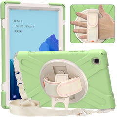 Pure Color Silicone + PC Protective Case with Holder & Shoulder Strap, For iPad 10.2 2021 / 2020 / 2019, For Samsung Galaxy Tab A7 (2020) T500