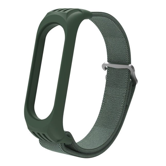 For Xiaomi Mi Band 6 / 5 / 4 / 3 9-shaped Buckle Twill Replacement Strap Watchband