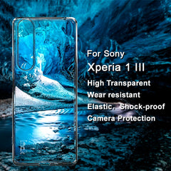 IMAK UX-5 Series Transparent Shockproof TPU Protective Case, For Sony Xperia 1 III, For Sony Xperia 5 III, For Sony Xperia 10 III