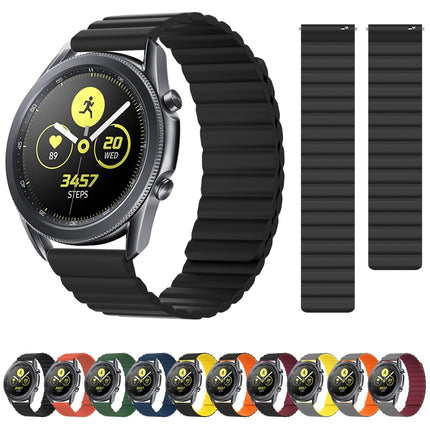 Universal Silicone Magnetic Replacement Strap Watchband, 20mm, 22mm, 20mm For Samsung Smart Watch, 22mm For Samsung Smart Watch