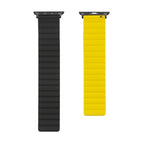 For Apple Watch Series 7  41mm / & 6 & SE & 5 & 4 40mm / Black+Yellow