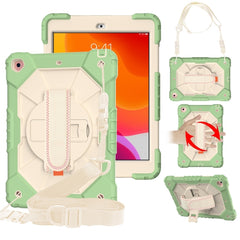 Contrast Color Robot Shockproof Silicon + PC Protective Case with Holder & Shoulder Strap, For iPad 10.2 2021 / 2020 / 2019