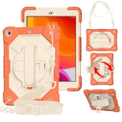 Contrast Color Robot Shockproof Silicon + PC Protective Case with Holder & Shoulder Strap, For iPad 10.2 2021 / 2020 / 2019