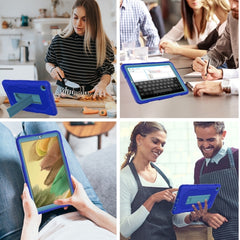 Contrast Color Robot Shockproof Silicone + PC Protective Case with Holder, For Samsung Galaxy Tab A7 Lite T220 / T225 (2021)