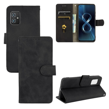 Solid Color Skin Feel Magnetic Buckle Horizontal Flip Calf Texture PU Leather Case with Holder & Card Slots & Wallet, For Asus Zenfone 8 / ZS590KS (8 Mini)