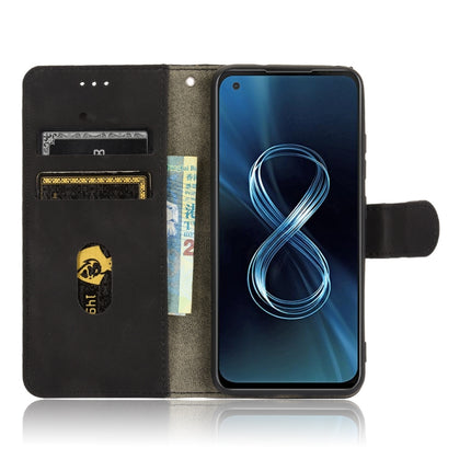 Solid Color Skin Feel Magnetic Buckle Horizontal Flip Calf Texture PU Leather Case with Holder & Card Slots & Wallet, For Asus Zenfone 8 / ZS590KS (8 Mini)