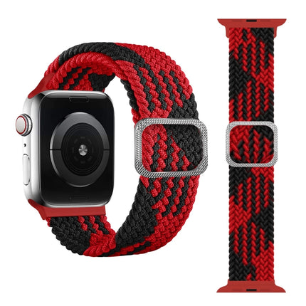 Buckle Braided Elastic Strap Watch Band For Apple Watch Series 9&8&7 41mm / SE 3&SE 2&6&SE&5&4 40mm / 3&2&1 38mm(Rainbow Color), For Apple Watch Series 7 41mm / 6 & SE & 5 & 4 40mm / 3 & 2 & 1 38mm                                                       ...