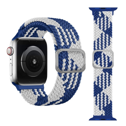 Buckle Braided Elastic Strap Watch Band For Apple Watch Series 9&8&7 41mm / SE 3&SE 2&6&SE&5&4 40mm / 3&2&1 38mm(Rainbow Color), For Apple Watch Series 8&7 41mm / SE 2&6&SE&5&4 40mm / 3&2&1 38mm