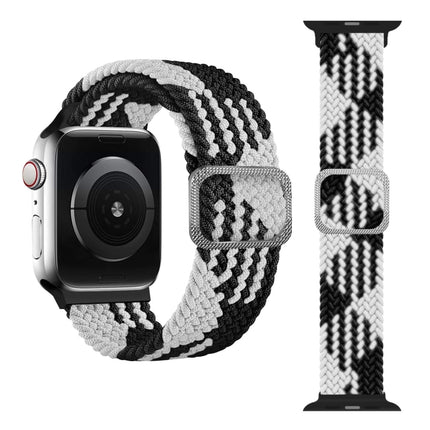 Buckle Braided Elastic Strap Watch Band For Apple Watch Series 9&8&7 41mm / SE 3&SE 2&6&SE&5&4 40mm / 3&2&1 38mm(Rainbow Color), For Apple Watch Series 7 41mm / 6 & SE & 5 & 4 40mm / 3 & 2 & 1 38mm                                                       ...