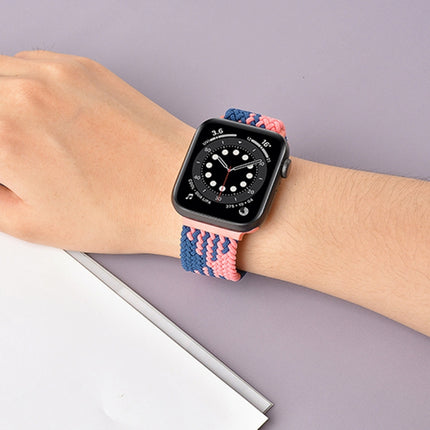 Buckle Braided Elastic Strap Watch Band For Apple Watch Series 9&8&7 41mm / SE 3&SE 2&6&SE&5&4 40mm / 3&2&1 38mm(Rainbow Color), For Apple Watch Series 7 41mm / 6 & SE & 5 & 4 40mm / 3 & 2 & 1 38mm                                                       ...