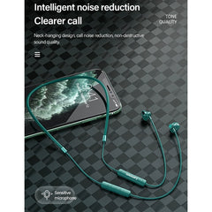 Original Lenovo SH1 Intelligent Noise Reduction Neck-mounted Magnetic Wire-controlled Bluetooth Earphone, Support Call