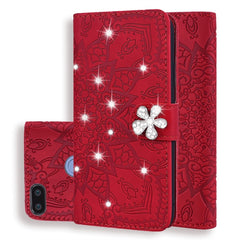 Calf Pattern Diamond Mandala Double Folding Design Embossed Leather Case with Wallet & Holder & Card Slots, For Xiaomi Redmi 6 / 6A, For Xiaomi Redmi 6 Pro, For Xiaomi Redmi 7 / Y3, For Xiaomi Redmi K20 / K20 Pro, For Xiaomi Redmi Note 5 Pro /