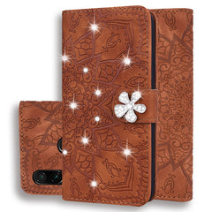 Calf Pattern Diamond Mandala Double Folding Design Embossed Leather Case with Wallet & Holder & Card Slots, For Xiaomi Redmi 6 / 6A, For Xiaomi Redmi 6 Pro, For Xiaomi Redmi 7 / Y3, For Xiaomi Redmi K20 / K20 Pro, For Xiaomi Redmi Note 5 Pro /