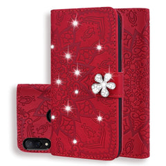 Calf Pattern Diamond Mandala Double Folding Design Embossed Leather Case with Wallet & Holder & Card Slots, For Xiaomi Redmi 6 / 6A, For Xiaomi Redmi 6 Pro, For Xiaomi Redmi 7 / Y3, For Xiaomi Redmi K20 / K20 Pro, For Xiaomi Redmi Note 5 Pro /