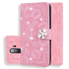 Calf Pattern Diamond Mandala Double Folding Design Embossed Leather Case with Wallet & Holder & Card Slots, For Xiaomi Redmi Note 8, For Xiaomi Redmi Note 8 Pro, For Xiaomi Mi 8 Lite, For Xiaomi Pocophone F1, For Xiaomi Mi 9, For Xiaomi Mi A3 / Mi CC9e