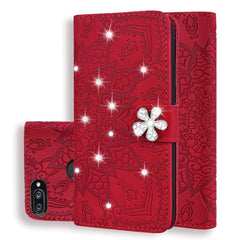 Calf Pattern Diamond Mandala Double Folding Design Embossed Leather Case with Wallet & Holder & Card Slots, For Xiaomi Redmi Note 8, For Xiaomi Redmi Note 8 Pro, For Xiaomi Mi 8 Lite, For Xiaomi Pocophone F1, For Xiaomi Mi 9, For Xiaomi Mi A3 / Mi CC9e