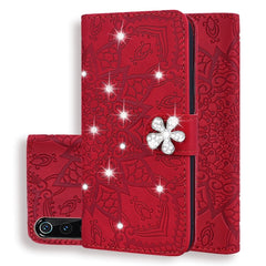 Calf Pattern Diamond Mandala Double Folding Design Embossed Leather Case with Wallet & Holder & Card Slots, For Xiaomi Redmi Note 8, For Xiaomi Redmi Note 8 Pro, For Xiaomi Mi 8 Lite, For Xiaomi Pocophone F1, For Xiaomi Mi 9, For Xiaomi Mi A3 / Mi CC9e