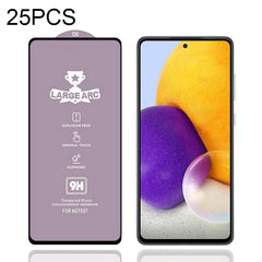 25 PCS 9H HD Large Arc High Alumina Full Screen Tempered Glass Film