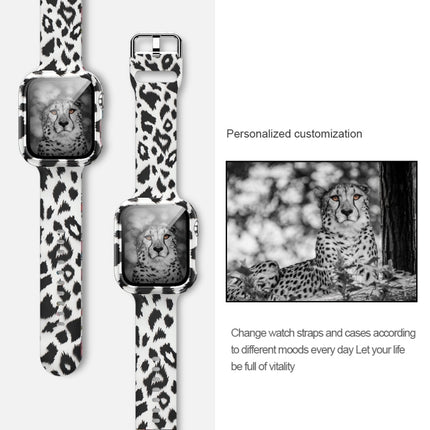 Silicone Printing Integrated Replacement Watch Case Watchband, For Apple Watch Series 6 / 5 / 4 / Watch SE 44mm