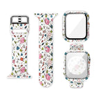 For Apple Watch Series 6 / 5 / 4 / Watch SE 40mm / White Florets