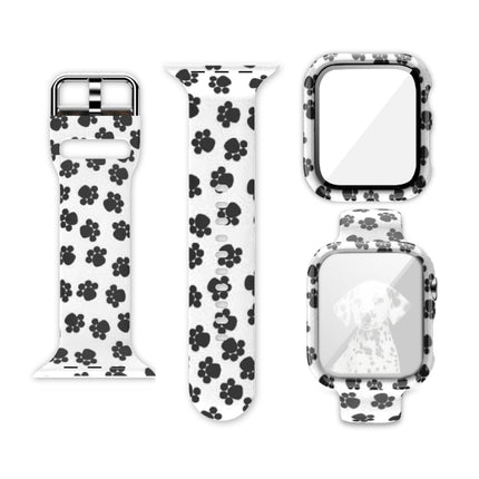 Silicone Printing Integrated Replacement Watch Case Watchband, For Apple Watch Series 6 / 5 / 4 / Watch SE 40mm