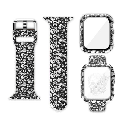 Silicone Printing Integrated Replacement Watch Case Watchband, For Apple Watch Series 6 / 5 / 4 / Watch SE 40mm