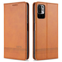 AZNS Magnetic Calf Texture Horizontal Flip Leather Case with Card Slots & Holder & Wallet, For vivo 21, For Xiaomi Redmi Note 10 5G, For Xiaomi Poco M3 Pro 5G