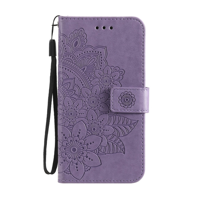 7-petal Flowers Embossing Pattern Horizontal Flip PU Leather Case with Holder & Card Slots & Wallet & Photo Frame, For OPPO A93 5G / A74 5G / A54 5G, For OPPO A94 4G / F19 Pro / Reno5 F / Reno5 Lite, For OPPO A94 5G / F19 Pro+ / Reno5 Z 5G             ...