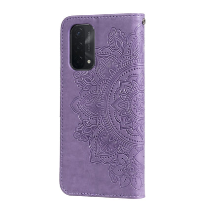 7-petal Flowers Embossing Pattern Horizontal Flip PU Leather Case with Holder & Card Slots & Wallet & Photo Frame, For OPPO A93 5G / A74 5G / A54 5G, For OPPO A94 4G / F19 Pro / Reno5 F / Reno5 Lite, For OPPO A94 5G / F19 Pro+ / Reno5 Z 5G             ...