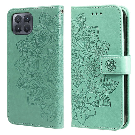 7-petal Flowers Embossing Pattern Horizontal Flip PU Leather Case with Holder & Card Slots & Wallet & Photo Frame, For OPPO A93 5G / A74 5G / A54 5G, For OPPO A94 4G / F19 Pro / Reno5 F / Reno5 Lite, For OPPO A94 5G / F19 Pro+ / Reno5 Z 5G             ...