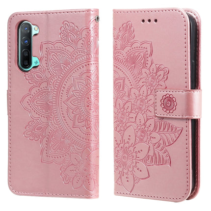 7-petal Flowers Embossing Pattern Horizontal Flip PU Leather Case with Holder & Card Slots & Wallet & Photo Frame, For OPPO Reno3 5G / Find X2 Lite / K7, For OPPO Reno3 Pro 5G / Find X2 Neo, For OPPO Reno5 5G / 4G / Find X3 Lite                        ...