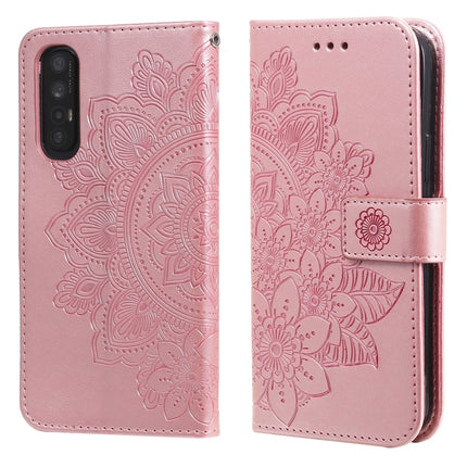 7-petal Flowers Embossing Pattern Horizontal Flip PU Leather Case with Holder & Card Slots & Wallet & Photo Frame, For OPPO Reno3 5G / Find X2 Lite / K7, For OPPO Reno3 Pro 5G / Find X2 Neo, For OPPO Reno5 5G / 4G / Find X3 Lite                        ...