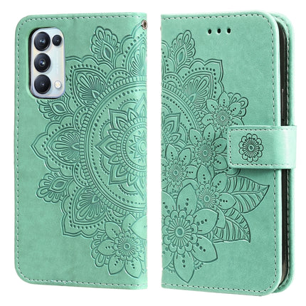 7-petal Flowers Embossing Pattern Horizontal Flip PU Leather Case with Holder & Card Slots & Wallet & Photo Frame, For OPPO Reno3 5G / Find X2 Lite / K7, For OPPO Reno3 Pro 5G / Find X2 Neo, For OPPO Reno5 5G / 4G / Find X3 Lite                        ...