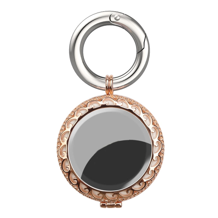 Copper Jewelry Style Shockproof Protective Cover Case with Keychain Hook Loop, For AirTag 2nd Gen / AirTag 1st Gen