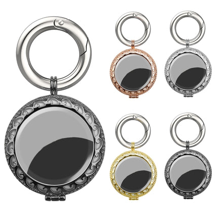 Copper Jewelry Style Shockproof Protective Cover Case with Keychain Hook Loop, For AirTag 2nd Gen / AirTag 1st Gen