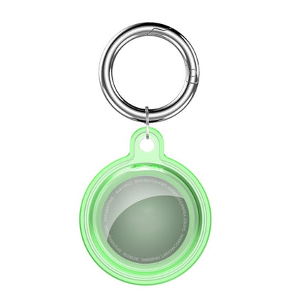 All-inclusive Clear Crystal Shockproof Protective Cover Case with Keychain Hook Loop, For AirTag 2nd Gen / AirTag 1st Gen