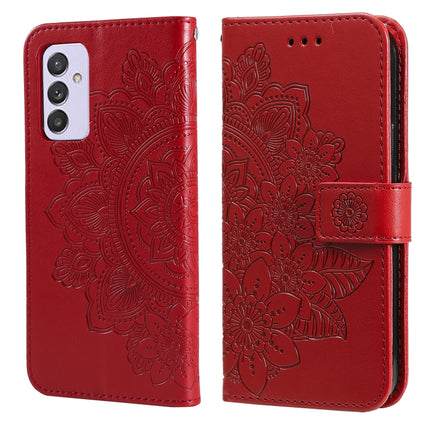 7-petal Flowers Embossing Pattern Horizontal Flip PU Leather Case with Holder & Card Slots & Wallet & Photo Frame, For Samsung Galaxy A02, For Samsung Galaxy A82 5G, For Samsung Galaxy S20 FE