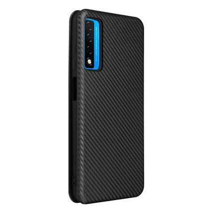 Carbon Fiber Texture Magnetic Horizontal Flip TPU + PC + PU Leather Case with Card Slot, For TCL 20S, For Asus Zenfone 8 / ZS590KS (8 Mini)