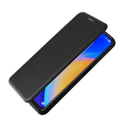 Carbon Fiber Texture Magnetic Horizontal Flip TPU + PC + PU Leather Case with Card Slot, For TCL 20S, For Asus Zenfone 8 / ZS590KS (8 Mini)