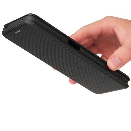 Carbon Fiber Texture Magnetic Horizontal Flip TPU + PC + PU Leather Case with Card Slot, For TCL 20S, For Asus Zenfone 8 / ZS590KS (8 Mini)