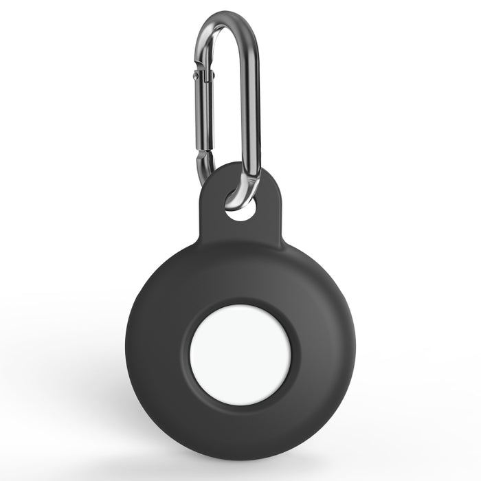 Funda protectora de silicona antiarañazos y a prueba de golpes con mosquetón para AirTag