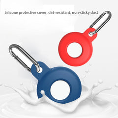 Anti-scratch Silicone Shockproof Protective Cover Case with Carabiner, For AirTag