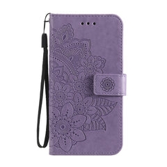 7-petal Flowers Embossing Pattern Horizontal Flip PU Leather Case with Holder & Card Slots & Wallet & Photo Frame, For Xiaomi Redmi 9C, For Xiaomi Redmi 9A, For Xiaomi Redmi K40/K40 Pro/Poco F3/ Mi 11i���������������������������������������������������...