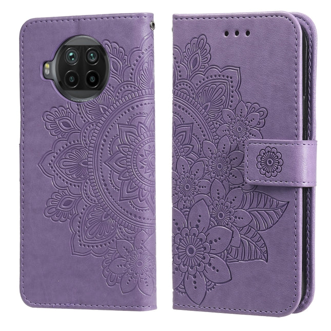 7-petal Flowers Embossing Pattern Horizontal Flip PU Leather Case with Holder & Card Slots & Wallet & Photo Frame, For Xiaomi Mi 10T Lite, For Xiaomi Mi 10T Pro, For Xiaomi Mi 11, For Xiaomi Poco X3/X3 Pro/X3 NFC