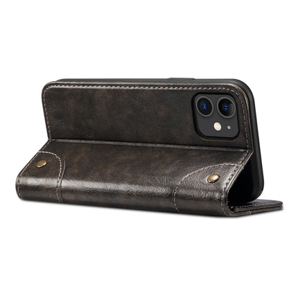 Baroque Simple Horizontal Flip Leather Case, with Holder & Card Slots & Wallet, For iPhone 11, For iPhone 11 Pro, For iPhone 11 Pro Max, For iPhone XS / X, For iPhone SE 2022 / SE 2020 / 8 / 7, For iPhone 8 Plus / 7 Plus