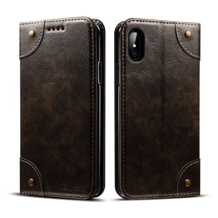 Baroque Simple Horizontal Flip Leather Case, with Holder & Card Slots & Wallet, For iPhone 11, For iPhone 11 Pro, For iPhone 11 Pro Max, For iPhone XS / X, For iPhone SE 2022 / SE 2020 / 8 / 7, For iPhone 8 Plus / 7 Plus