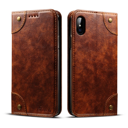 Baroque Simple Horizontal Flip Leather Case, with Holder & Card Slots & Wallet, For iPhone 11, For iPhone 11 Pro, For iPhone 11 Pro Max, For iPhone XS / X, For iPhone SE 2022 / SE 2020 / 8 / 7, For iPhone 8 Plus / 7 Plus