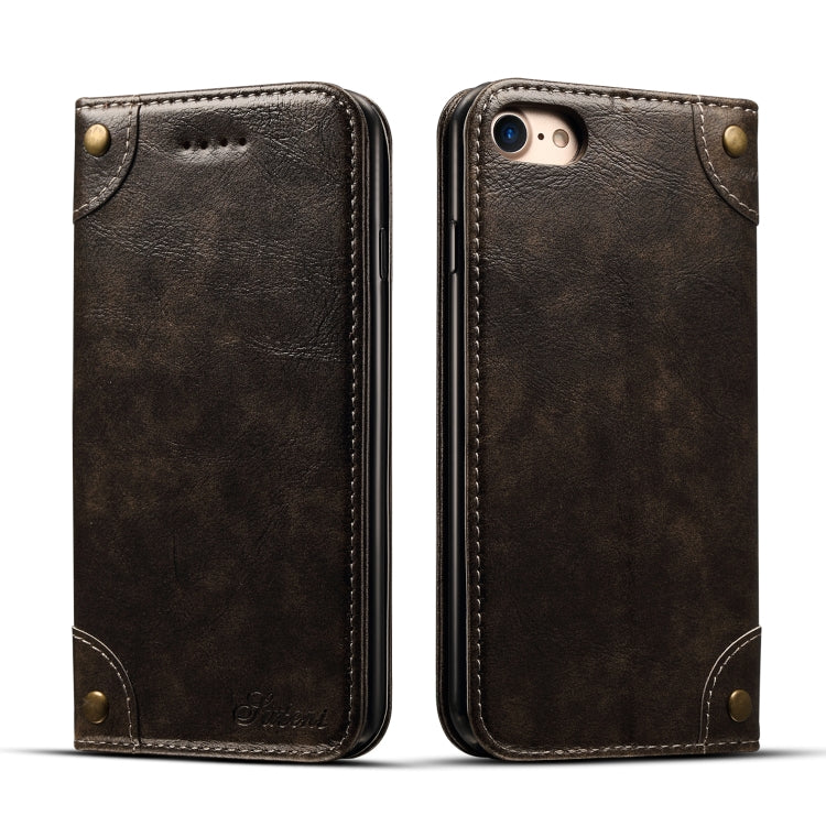 Baroque Simple Horizontal Flip Leather Case, with Holder & Card Slots & Wallet, For iPhone SE 2022 / SE 2020 / 8 / 7, For iPhone 8 Plus / 7 Plus, For iPhone XR, For iPhone XS Max